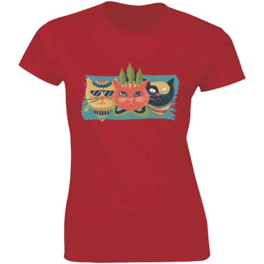 3 Cute Stylish Wild Cat Hunter T-shirt Tee